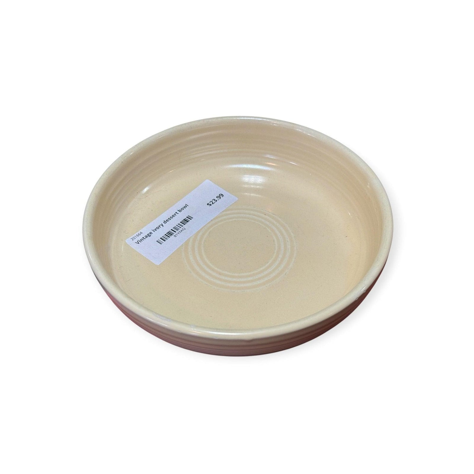 Vintage Fiesta - Ivory Dessert Bowl