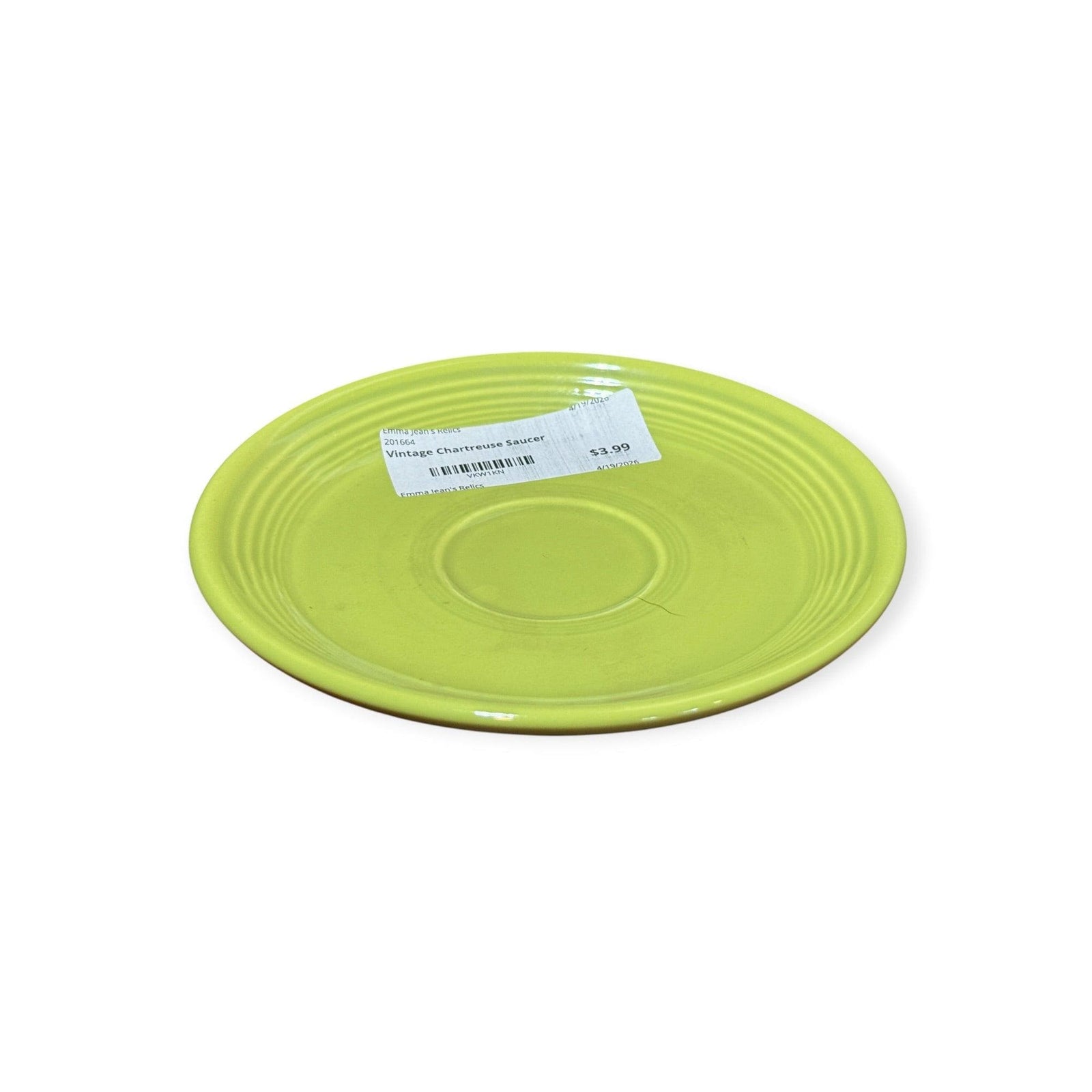 Vintage Fiesta - Chartreuse Saucer