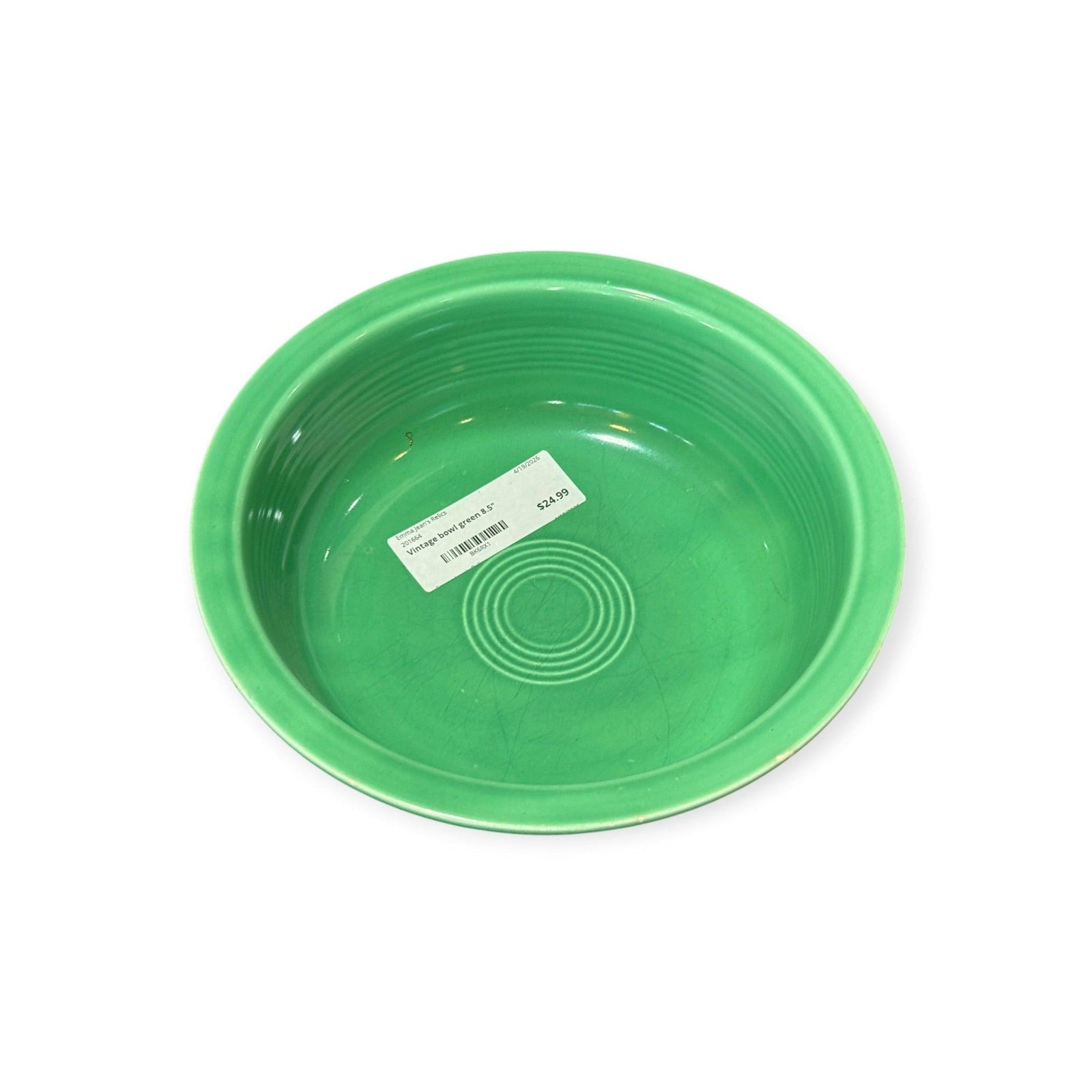 Vintage Fiesta - Vintage Green Bowl 8.5"