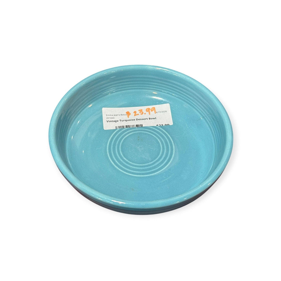 Vintage Fiesta - Turquoise Dessert Bowl