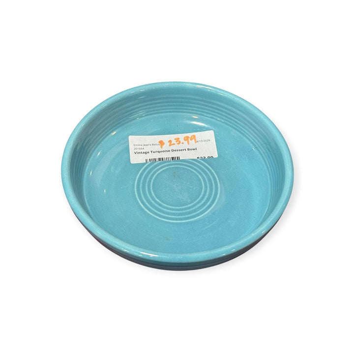 Vintage Fiesta - Turquoise Dessert Bowl