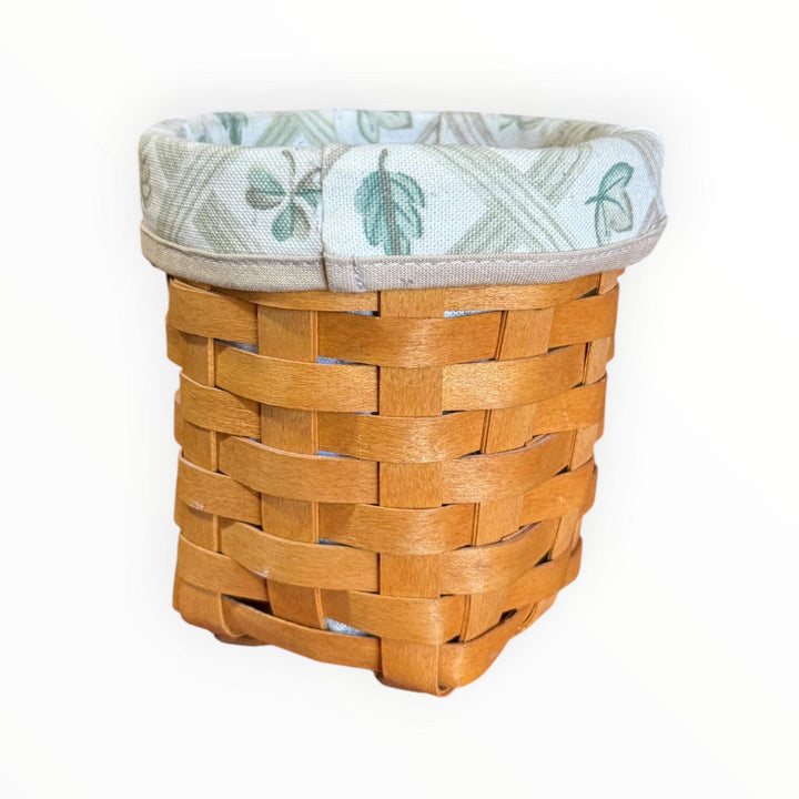 Longaberger Pen Pal Basket with Botanical Liner and Protector