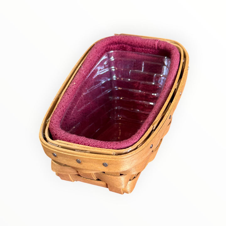 Longaberger Cilantro Basket with Liner and Protector