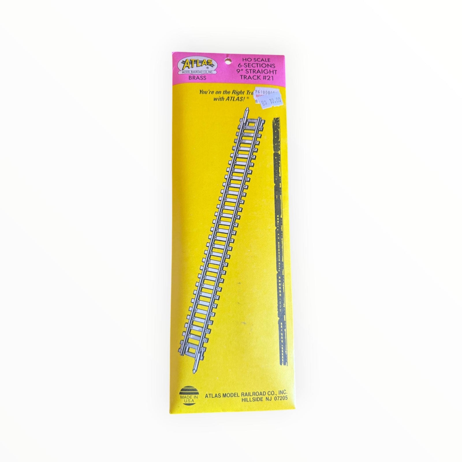 Atlas HO Gauge 6 Sections 9" Straight Track #21
