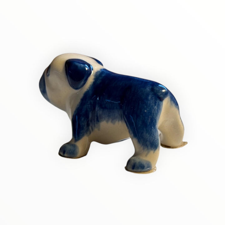 Delft Blue Small Bulldog Figurine