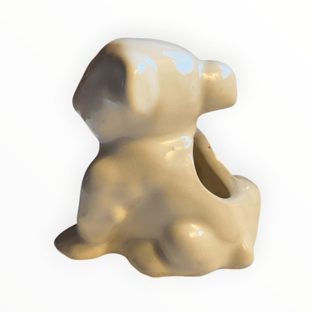 Small Ceramic Bulldog Planter