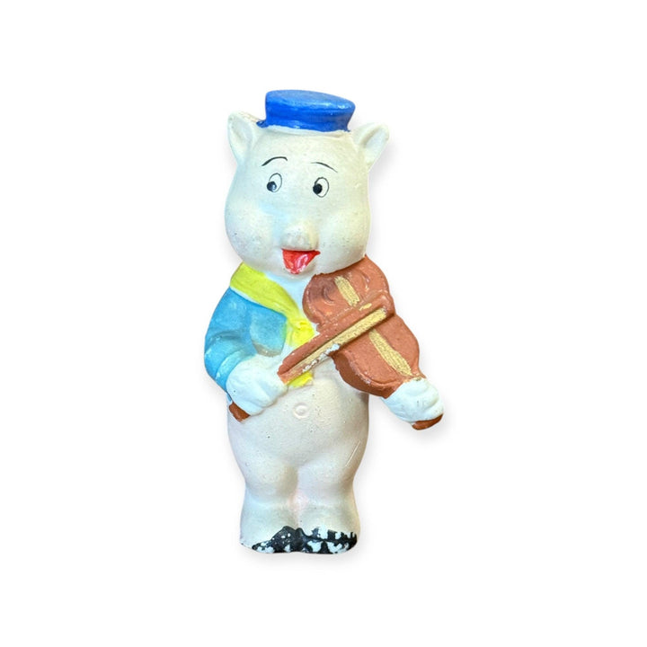 Vintage Walt Disney &amp;quot;Three Little Pigs&amp;quot; Porcelain Figurine Violin