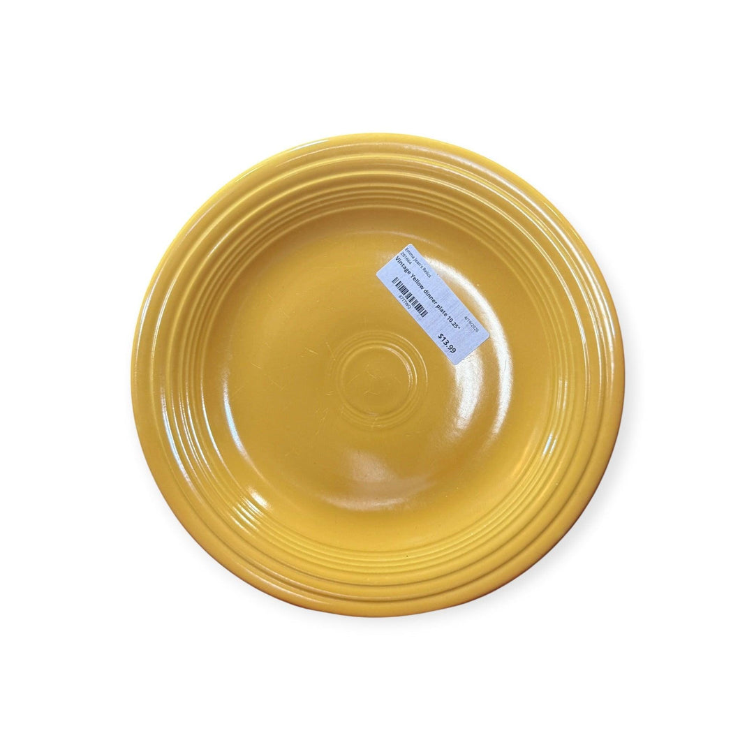 Vintage Fiesta - Vintage Yellow Dinner Plate 10.25&amp;quot;