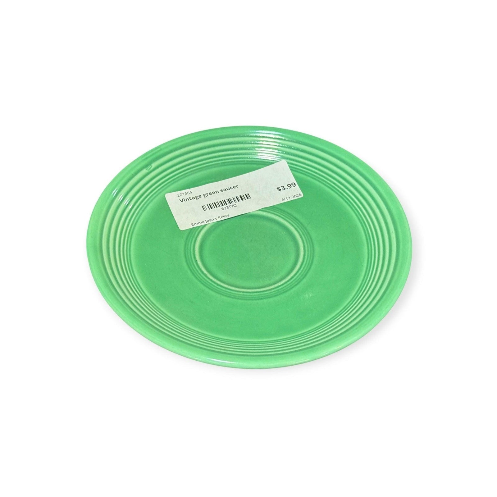 Vintage Fiesta - Green Saucer