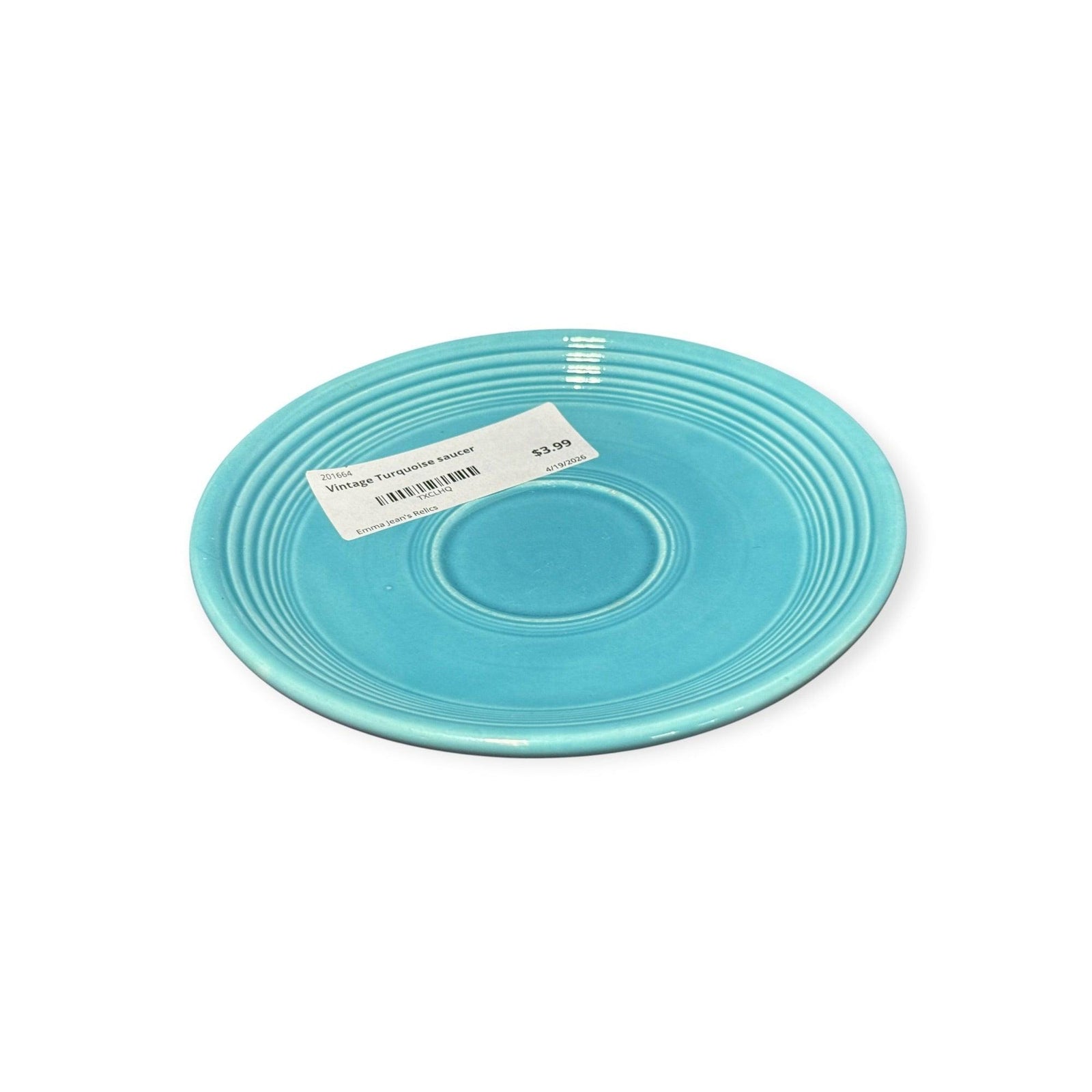 Vintage Fiesta - Turquoise Saucer