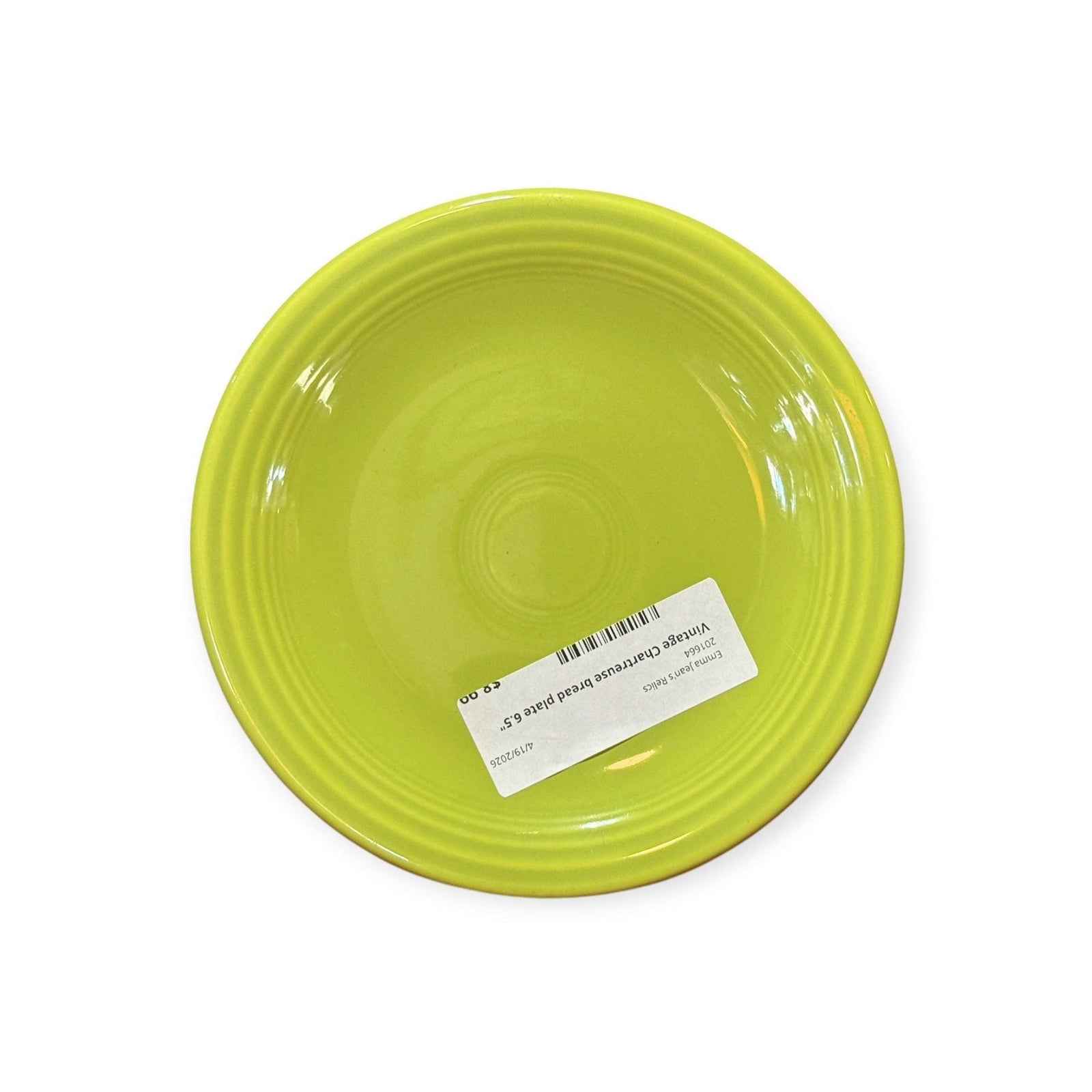Vintage Fiesta - Chartreuse Bread Plate 6.5"