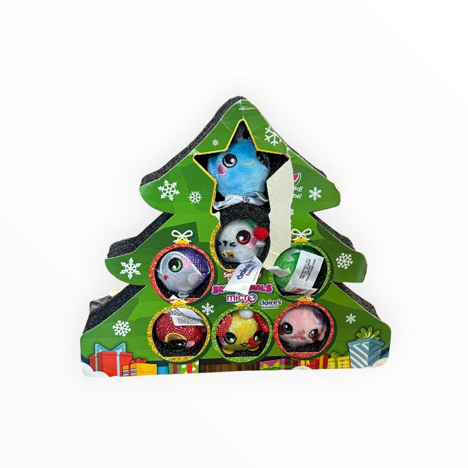 Micro Squeezamals Claire's Exclusive Holiday