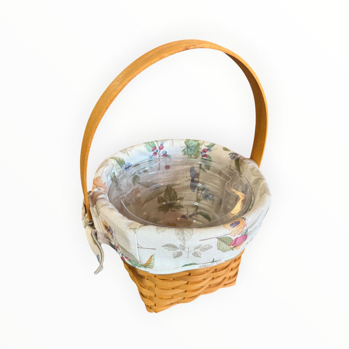 Longaberger Measuring Basket with Liner and 2 Protectors