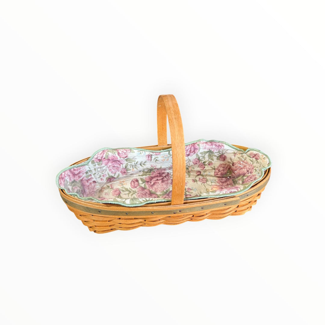 Longaberger Basket 2001 May Series Peony with Liner