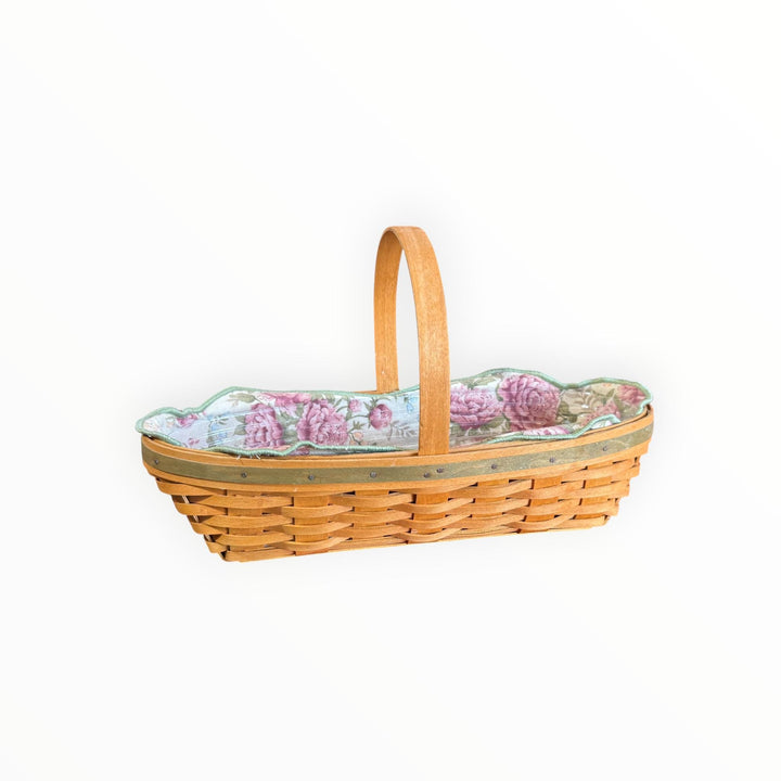 Longaberger Basket 2001 May Series Peony with Liner
