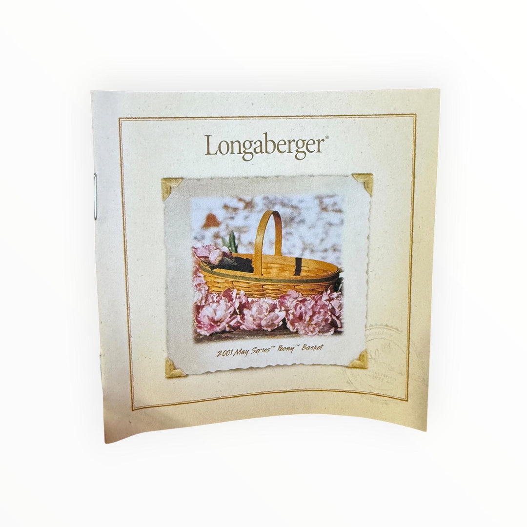 Longaberger Basket 2001 May Series Peony with Liner