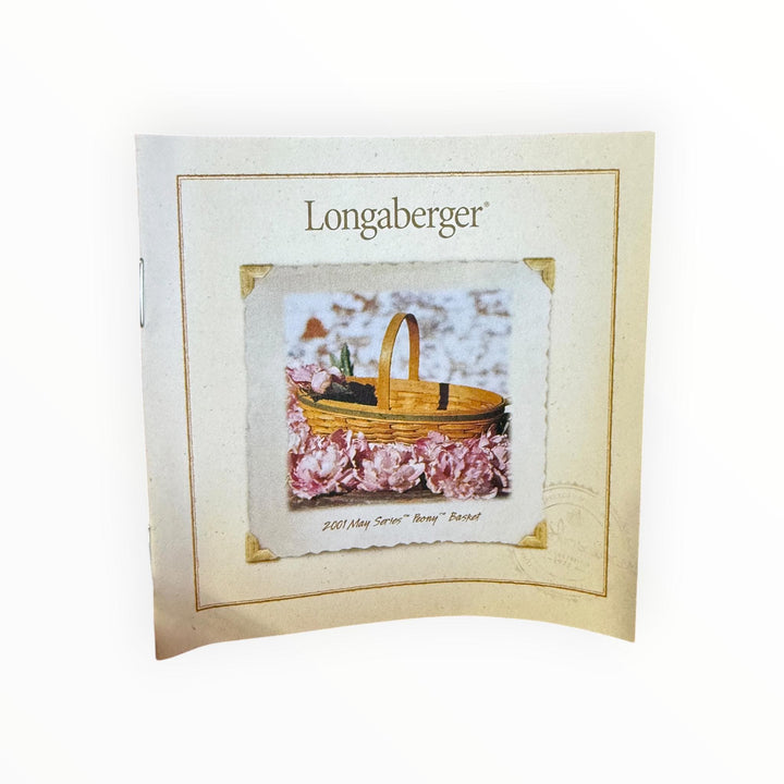 Longaberger Basket 2001 May Series Peony with Liner