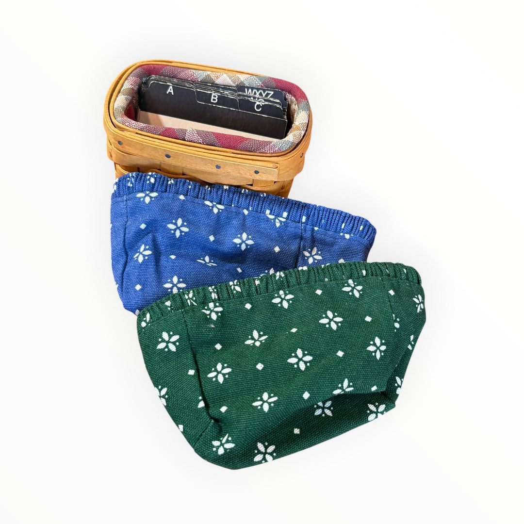 Longaberger Business Card Basket with File Cards and 3 Liners