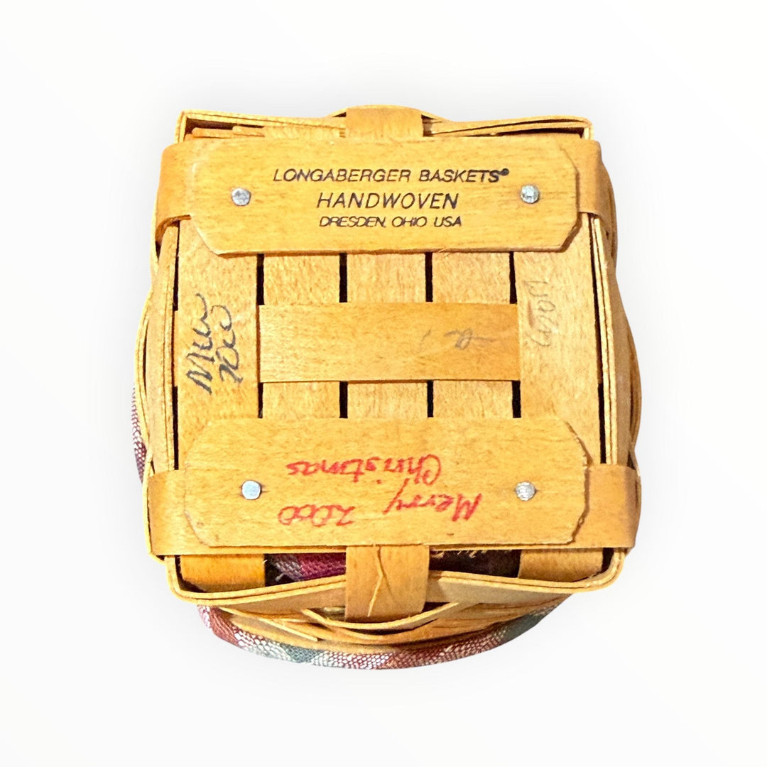 Longaberger Pen Pal Basket with Liner and Protector
