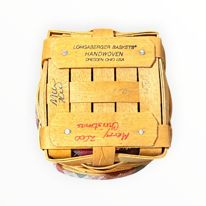 Longaberger Pen Pal Basket with Liner and Protector