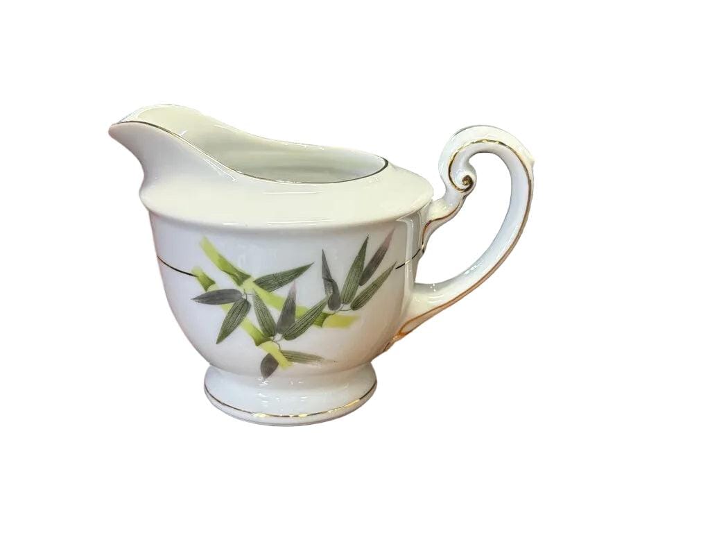 Sone China - Antique White Porcelain Creamer with Bamboo Design