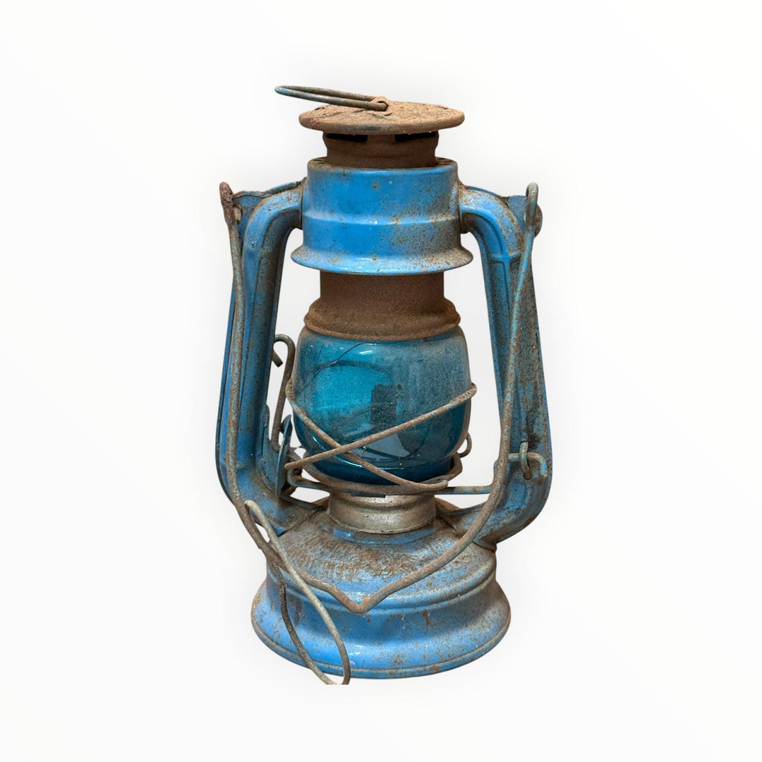 Vintage Railroad Lantern Winged Wheel