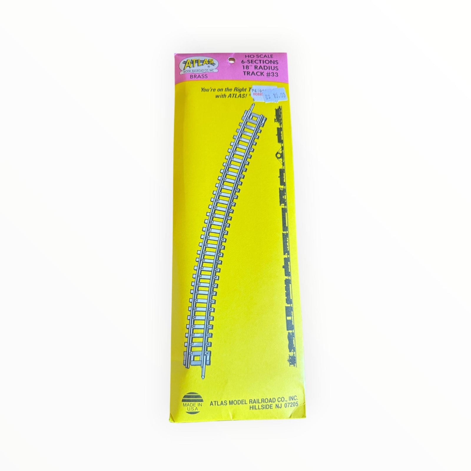 Atlas HO Gauge 6 Sections 18" Radius Track #33