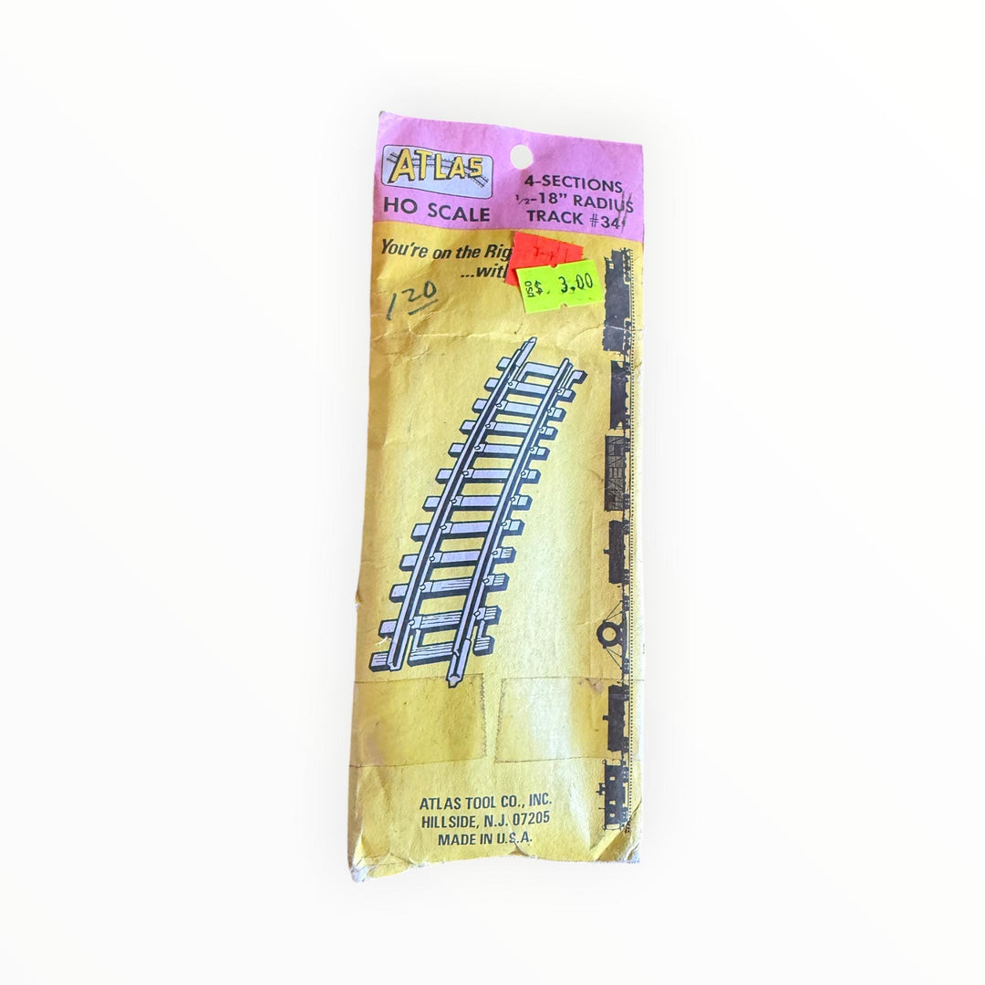 Atlas HO Gauge 4 Sections 18&amp;quot; Radius Track 