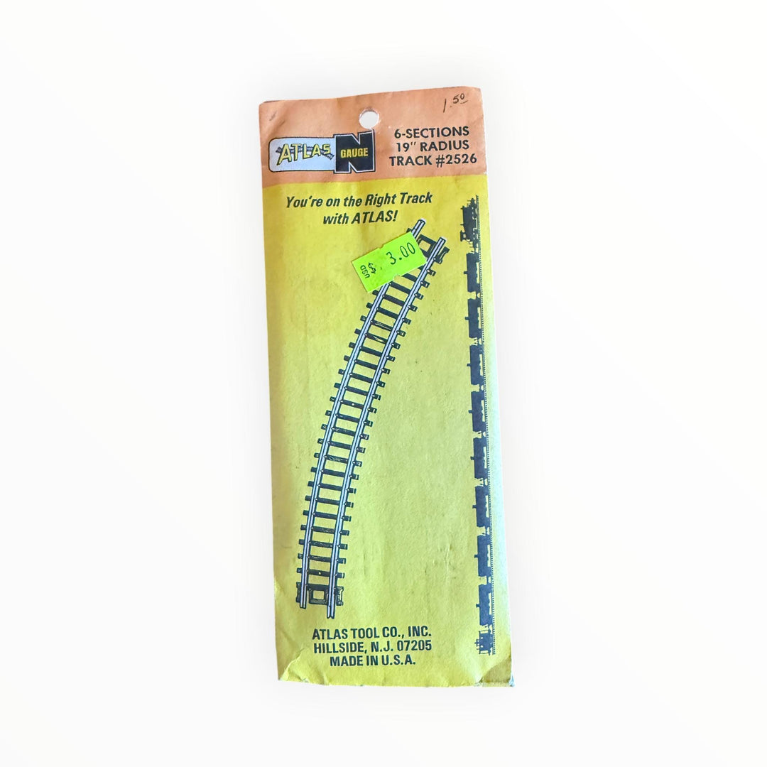 Atlas N Gauge 6 Sections 19&amp;quot; Radius Track 