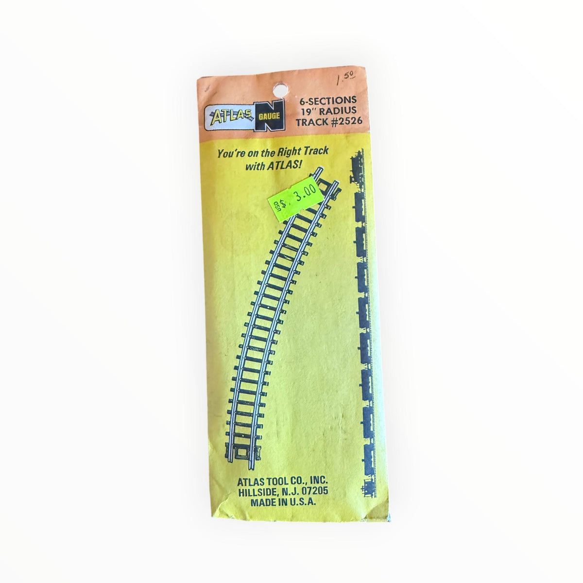 Atlas N Gauge 6 Sections 19" Radius Track #2526