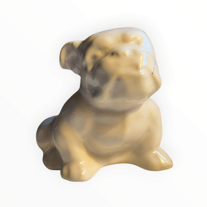 Small Ceramic Bulldog Planter