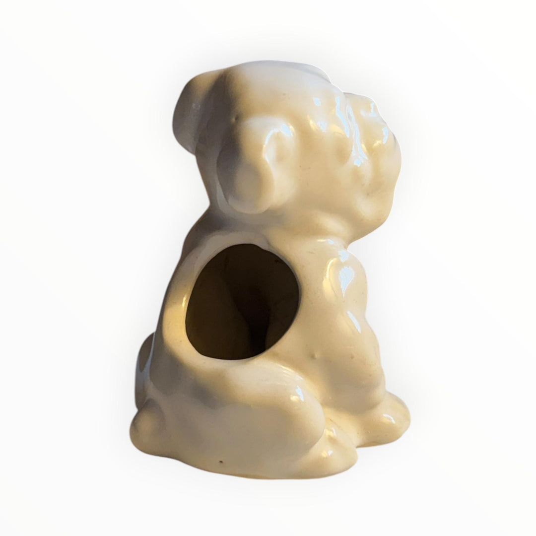 Small Ceramic Bulldog Planter