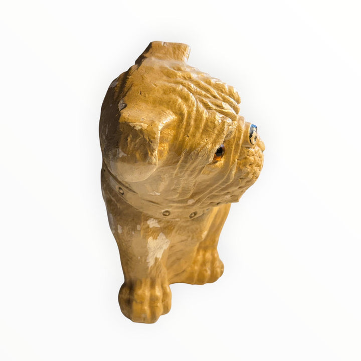 Chalkware Bulldog Statue