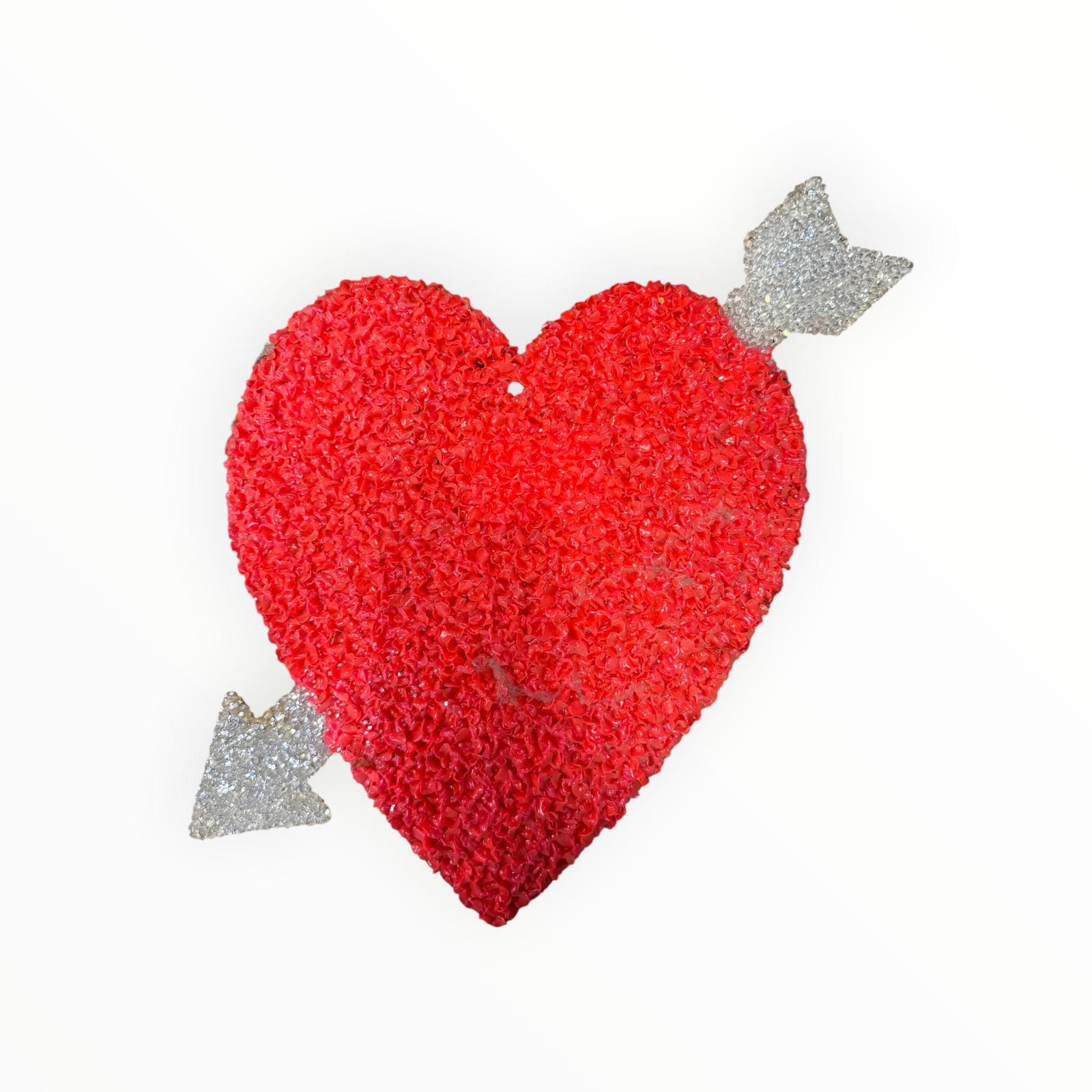 Vintage Popcorn Valentine Heart