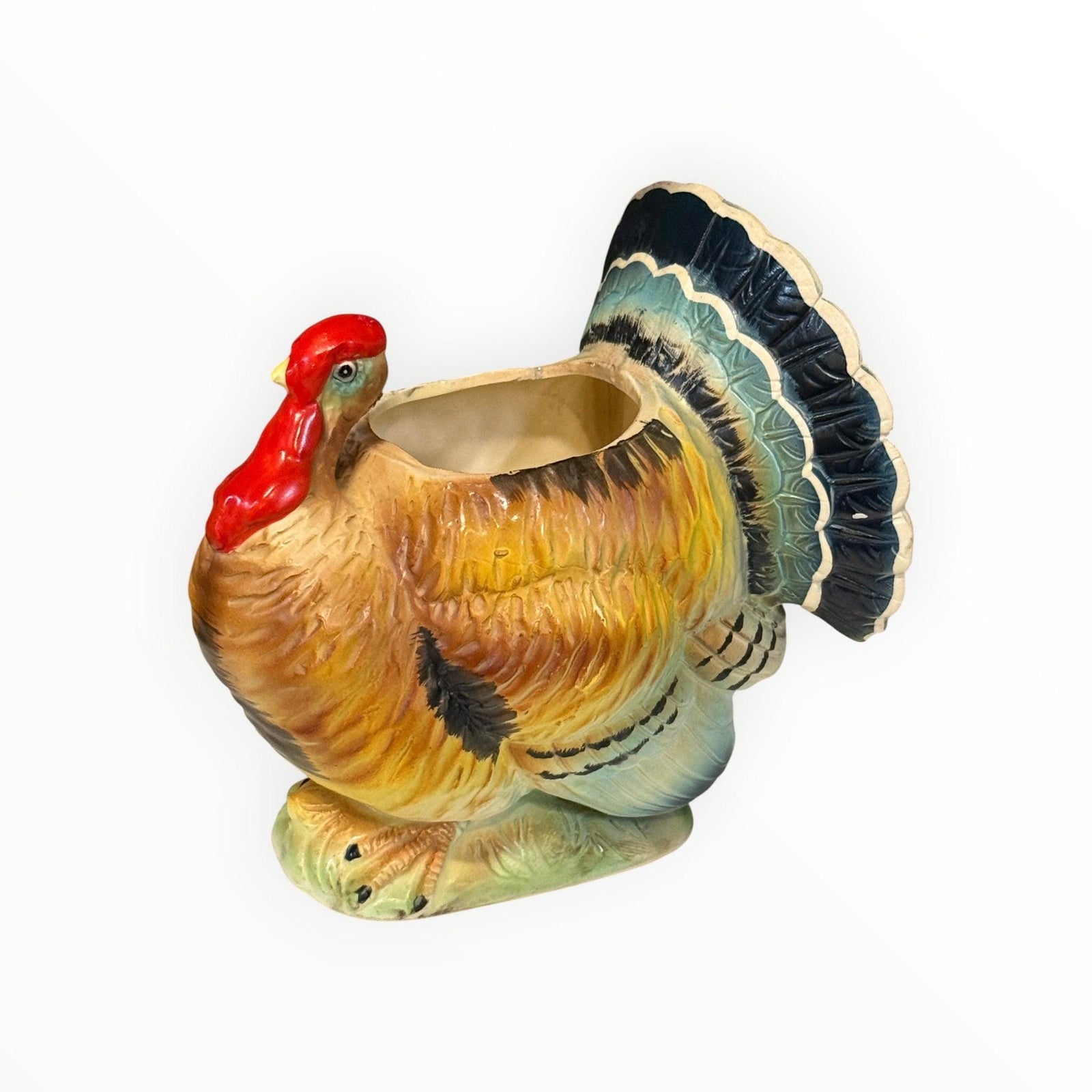 Vintage Ceramic Turkey Planter