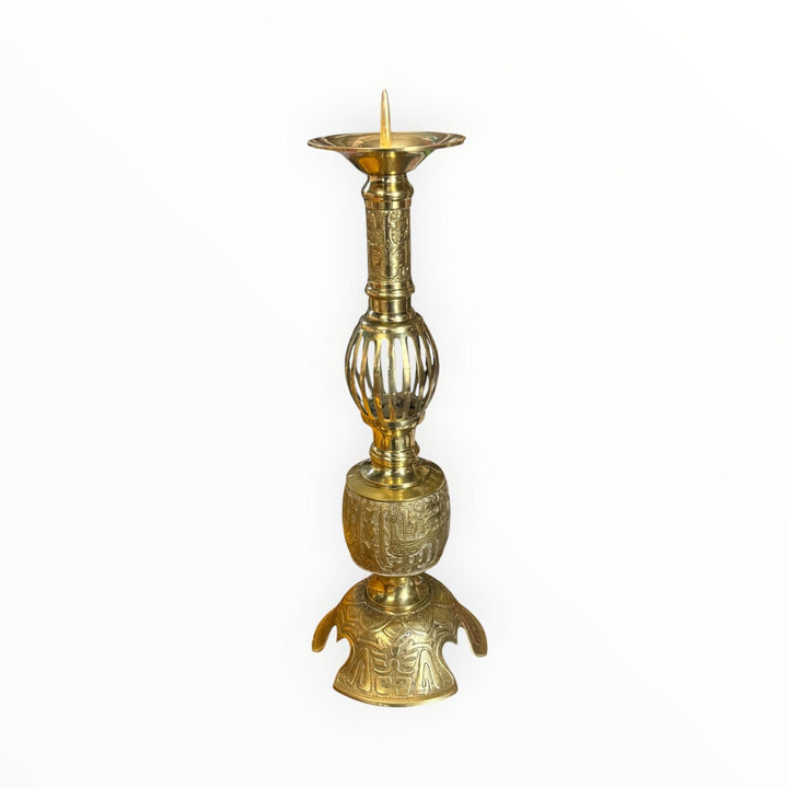 Brass Table Lamp Converted in Candleholder