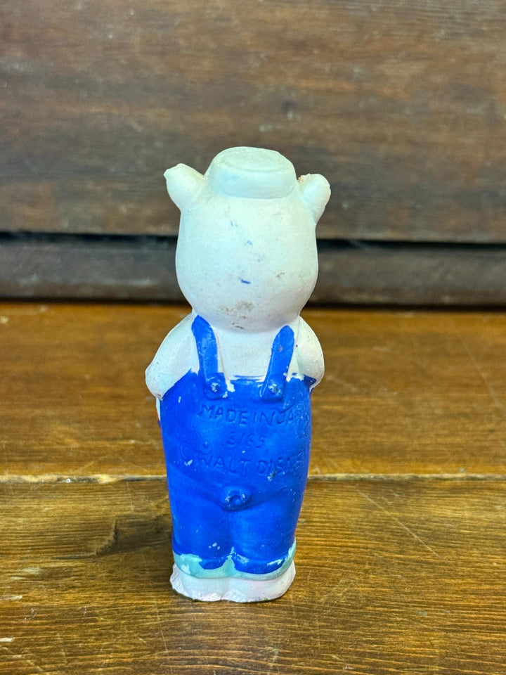 Vintage Walt Disney &amp;quot;Three Little Pigs&amp;quot; Porcelain Figurine Drummer